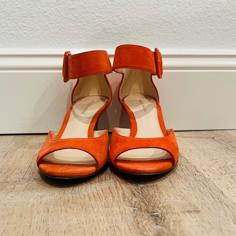 Pelle Moda Berlin Low Heel red/orange suede
